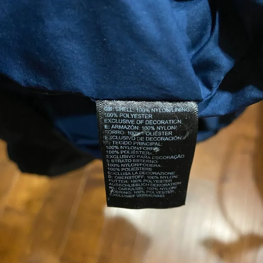 The North Face Vintage Dryvent Nylon Shell Navy Black Jacket Men's Size Small
